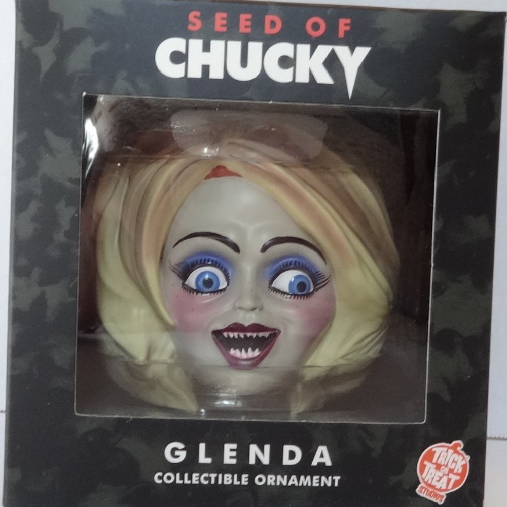 Holiday Horrors Seed of Chucky Glenda Head Ornament